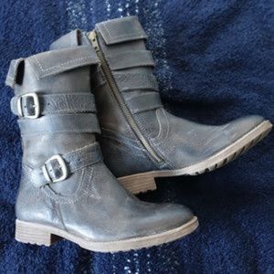 Bed Stu x Roanb Foldover Buckle Distressed Boots